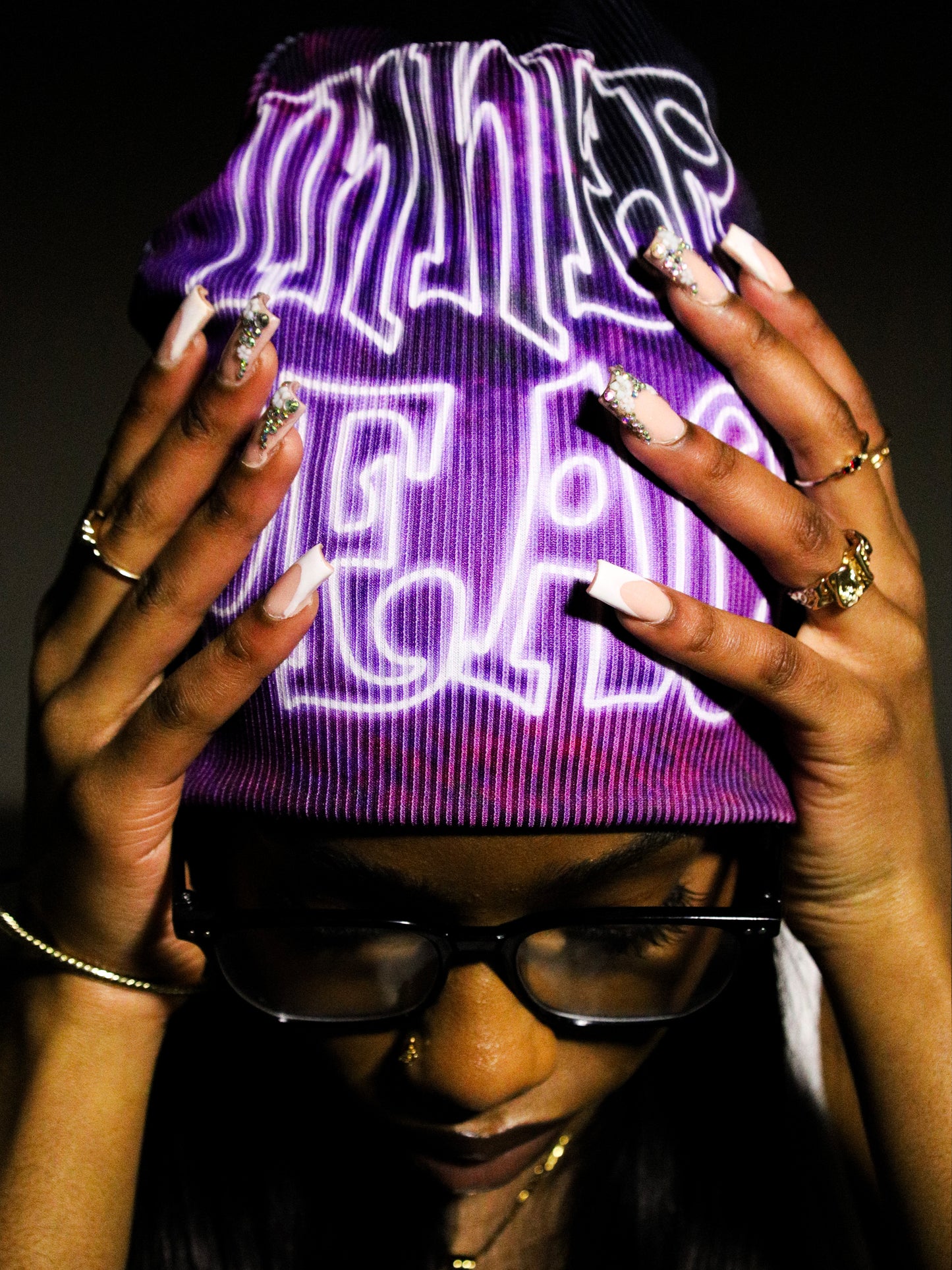 Inner Peace Beanie Purple